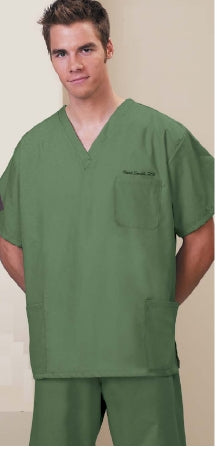 Fashion Seal Uniforms Scrub Shirt X-Large Blueberry 3 Pockets Short Set-In Sleeves Unisex - 78760-XL