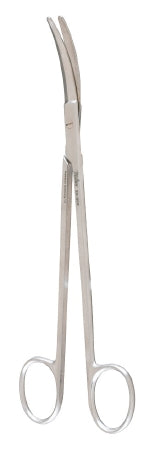 Miltex - Dissecting Scissors Lilly 7-1/2 Inch Length OR Grade German Stainless Steel NonSterile Finger Ring Handle Strongly Curved Blade Blunt Tip / Blunt Tip - 22-962