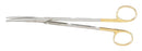 Miltex Miltex Carb-N-Sert Dissecting Scissors Metzenbaum 8 Inch Length OR Grade Stainless Steel (German) / Tungsten Carbide NonSterile Finger Ring Handle Curved Blade Blunt/Blunt - 5-184TC