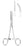 Miltex MeisterHand Hemostatic Forceps Rankin 6-1/4 Inch Surgical Grade Stainless Steel (German) NonSterile Ratchet Lock Finger Ring Handle Curved Serrated Tips - H7-94