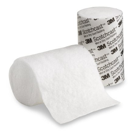 3M Scotchcast Wet or Dry - Cast Padding Water Resistant 4 Inch X 4 Yard Polypropylene / Polyethylene Knit / NonWoven Fibers NonSterile - WDP4