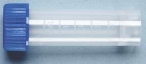 Fisherbrand - Transport Tube Flat Bottom Plain 12 X 75 mm 5 mL Blue Screw Cap Polypropylene Tube - 02681132
