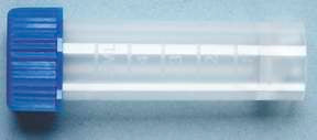 Fisher Scientific Fisherbrand Transport Tube Flat Bottom Plain 12 X 75 mm 5 mL Blue Screw Cap Polypropylene Tube - 2681132