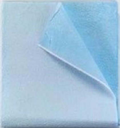 Tidi Everyday - Stretcher Sheet Flat Sheet 40 X 48 Inch Blue Tissue / Poly Disposable - 980924