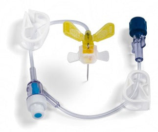Bard MiniLoc Huber Infusion Set 22 Gauge 1 Inch 8 Inch Tubing Y-Site Injection Port - 682210
