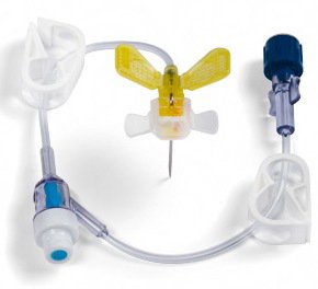 Bard MiniLoc Huber Infusion Set 22 Gauge 3/4 Inch 8 Inch Tubing Y-Site Injection Port - 682234