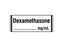 Shamrock - Drug Label Anesthesia Label DEXAMETHESONE _____ mg / mL White 1/2 X 1 Inch - SA-3228
