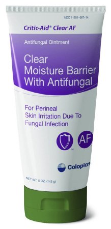 Coloplast Critic-Aid Clear AF Skin Protectant 5 oz. Tube Scented Ointment CHG Compatible - 7572
