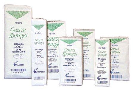 McKesson McKesson Gauze Sponge Cotton 12-Ply 4 X 4 Inch Square NonSterile - 44122000