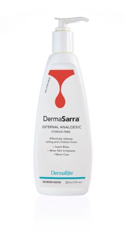 DermaRite Industries DermaSarra Itch Relief 0.5% - 0.5% Strength Lotion 7.5 oz. Bottle - 188