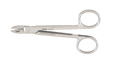 Miltex Miltex Wire Cutting Scissors 4-1/4 Inch Length OR Grade Stainless Steel (German) NonSterile Finger Ring Handle Curved Blade Blunt/Blunt - 9D-134