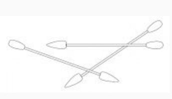Beaver-Visitec International Visitec Visiswab Double Ended Surgical Swabstick Cotton 3 Inch Length 10 Count Pouch - 581069