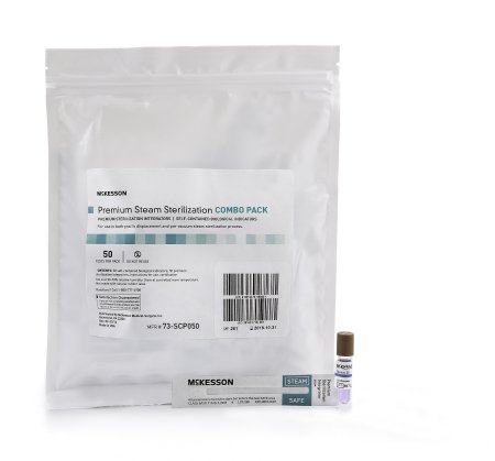 McKesson STER-ALL Performance Sterilization Biological Indicator Vial Steam - 73-SCS100