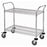 US Plastic Corp. Quantum Q-Stor Wire Shelving Mobile Carts with 2 Shelves
