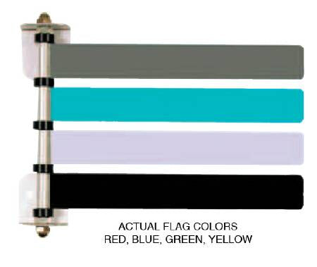 Omnimed Exam Room Signal Flag Wall Mount 4-Flag 8 Inch - 291714