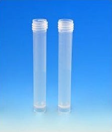 Globe Scientific Transport Tube Conical Bottom, Skirted Plain 16 X 92 mm 10 mL Without Color Coding Without Closure Polypropylene Tube - 6122A