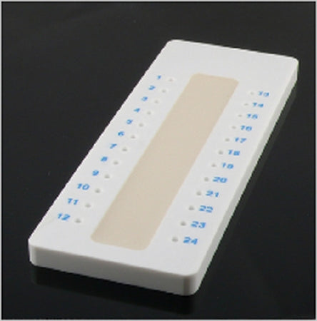 Globe Scientific - Capillary Tube Holding Tray 24 Place with Sigillum Wax Sealent For Microhematocrit Capillary Tubes - 51601