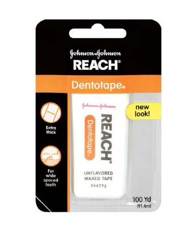 J & J Sales Reach Dental Floss Waxed 100 Yard Unflavored - 8137009221