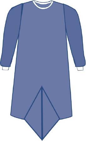 Prevention - Surgical Gown with Towel X-Large Blue Sterile ASTM F1670 / ASTM F1671 Disposable - Medline - DYNJP2304