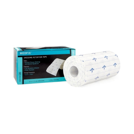 MedFix - Dressing Retention Tape with Liner Water Resistant Nonwoven 6 Inch X 11 Yard White NonSterile - Medline - MSC4006