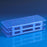 Globe Scientific Test Tube Rack 90 Place 12 mm - 13 mm Blue 246 X 105 X 64 mm - 456404