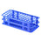 Globe Scientific 456500 Series - Stacking Test Tube Rack 60 Place 15 to 17 mm Tube Size Blue 2-4/5 X 4-1/8 X 9-3/5 Inch - 456504