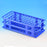 Globe Scientific Test Tube Rack 60 Place 15 mm - 17 mm Blue 246 X 105 X 72 mm - 456504