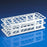 Globe Scientific Test Tube Rack 40 Place 25 mm White 295 X 125 X 85 mm - 456703