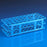 Globe Scientific Test Tube Rack 40 Place 25 mm Blue 295 X 125 X 85 mm - 456704