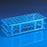 Globe Scientific 456700 Series - Stacking Test Tube Rack 40 Place 25 mm Tube Size Blue 3-1/3 X 4-7/8 X 11-3/5 Inch - 456704