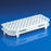Globe Scientific Microcentrifuge Test Tube Rack 100 Place White 263 X 109.5 X 45 mm - 456303