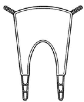 Hoyer - Quick Fit Padded Sling 4 Point X-Large 500 lbs. Weight Capacity - NA1008P