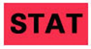 Precision Dynamics Barkley Pre-Printed Label Advisory Label Stat Red 1/2 X 1 Inch - STBC-0816