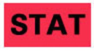 Barkley - Pre-Printed Label Advisory Label Red Stat Black Alert Label 1/2 X 1 Inch - STBC-0816