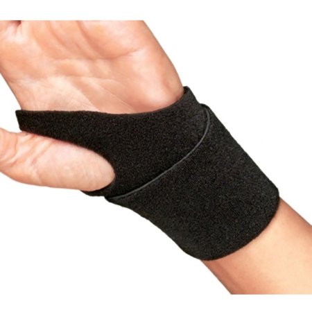ProCare - Wrist Support Wraparound / Wristlet Neoprene Left or Right Wrist Black One Size Fits Most - 79-82050