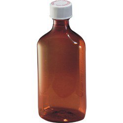 Owens Illinois - Prescription Bottle, Oval 1 oz. Amber - 09670500600