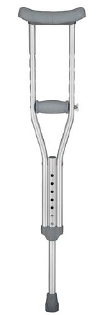 Mabis Healthcare Underarm Crutches Aluminum Frame Tall Adult 250 lbs. Weight Capacity - 502-1435-0024
