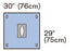 3M Steri-Drape - Surgical Drape Adhesive Aperture Drape 75 W X 75 L cm Sterile - 9029
