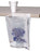Elkay Plastics Elkay Bedside Bag 4 X 7 X 11 Inch White / Blue Floral Print HDPE - BSB074011
