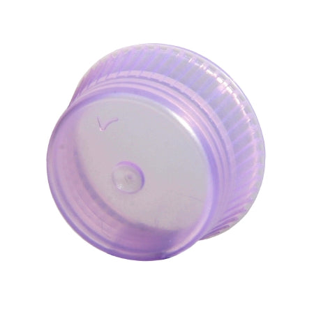 Bio Plas Uni-Flex Safety Cap Tube Closure Flexible Plastic Over-Locking Lavender 13 mm For 13 mm Culture Tubes NonSterile - 6610