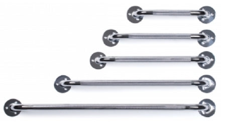 Graham-Field Wall Grab Bar Chrome Finish Knurled Steel - 2021A