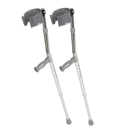 Medline - Forearm Crutches Youth Aluminum Frame 250 lbs. Weight Capacity - MDS805162
