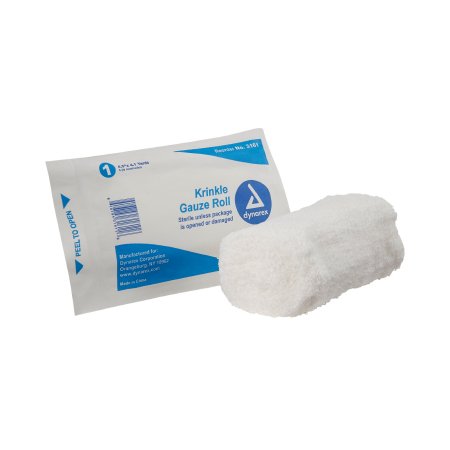 Dynarex - Fluff Bandage Roll Gauze 6-Ply 4-1/2 Inch X 4-1/10 Yard Roll Shape Sterile - 3161