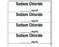 Shamrock - Drug Label Anesthesia Label Sodium Chloride_mg/mL White 1/2 X 1 Inch - SA-3240