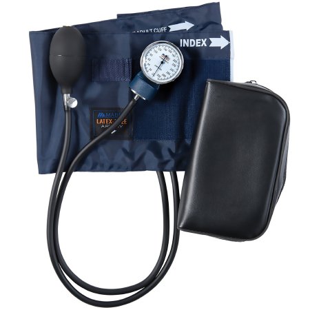 Mabis Precision - Aneroid Sphygmomanometer Unit 2-Tubes Adult Large Cuff - 09-141-017