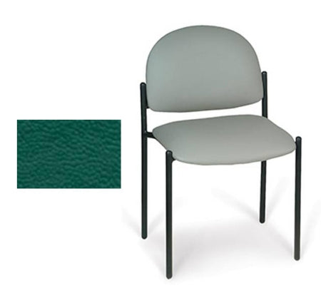 Hausmann Industries Comfort Plus Side Chair Grotto Green Without Armrests Vinyl - 2159-711