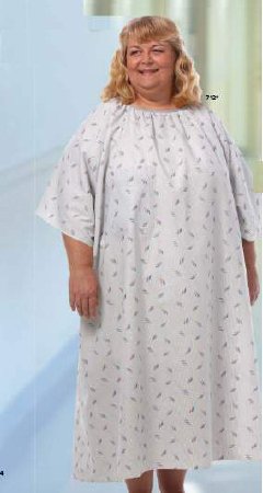 Magna - Patient Exam Gown Up to 10X-Large Matchsticks Print Reusable - 712 NS