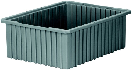 Akro-Mils Akro-Grids Storage Container Gray Industrial Grade Polymers 8 X 17-3/8 X 22-3/8 Inch - 33228GREY