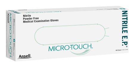 Micro-Touch Nitrile E.P. - Exam Glove X-Large NonSterile Nitrile Extended Cuff Length Textured Fingertips Blue Chemo Tested - 6034054