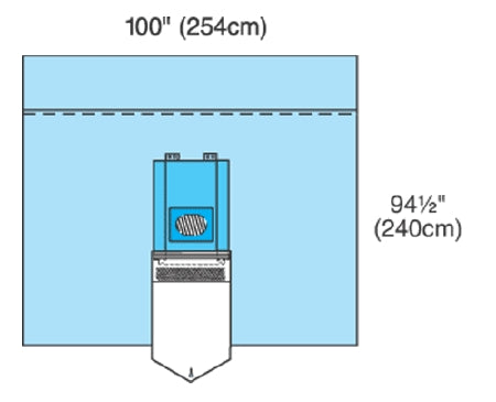 Cardinal Surgical Drape Neurological Drape 100 W X 95 L Inch Sterile - 9449